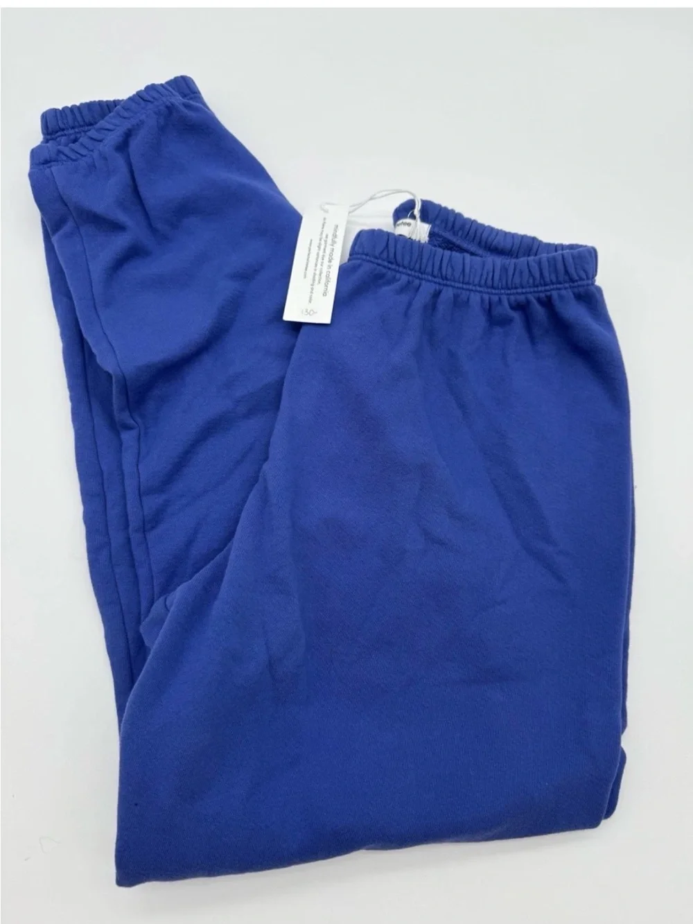 Perfect White Tee Cobalt Blue Stevie Sweatshirt Jogger Set XS New